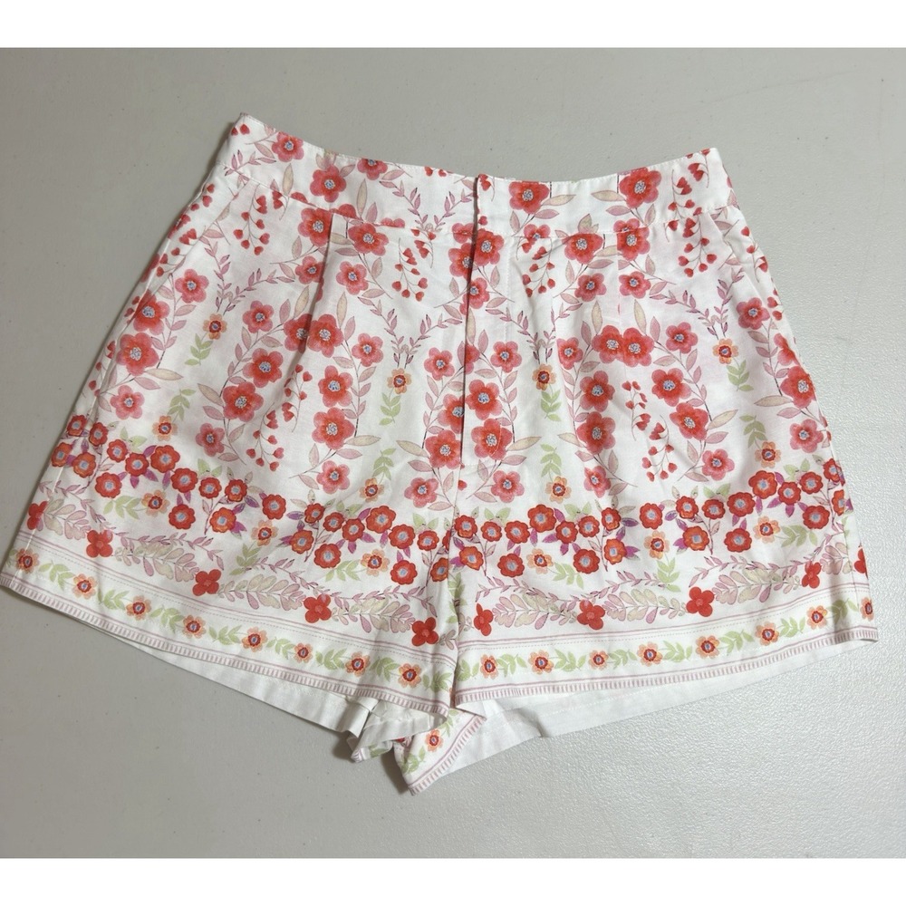 MABLE Lined Floral Shorts Size Small